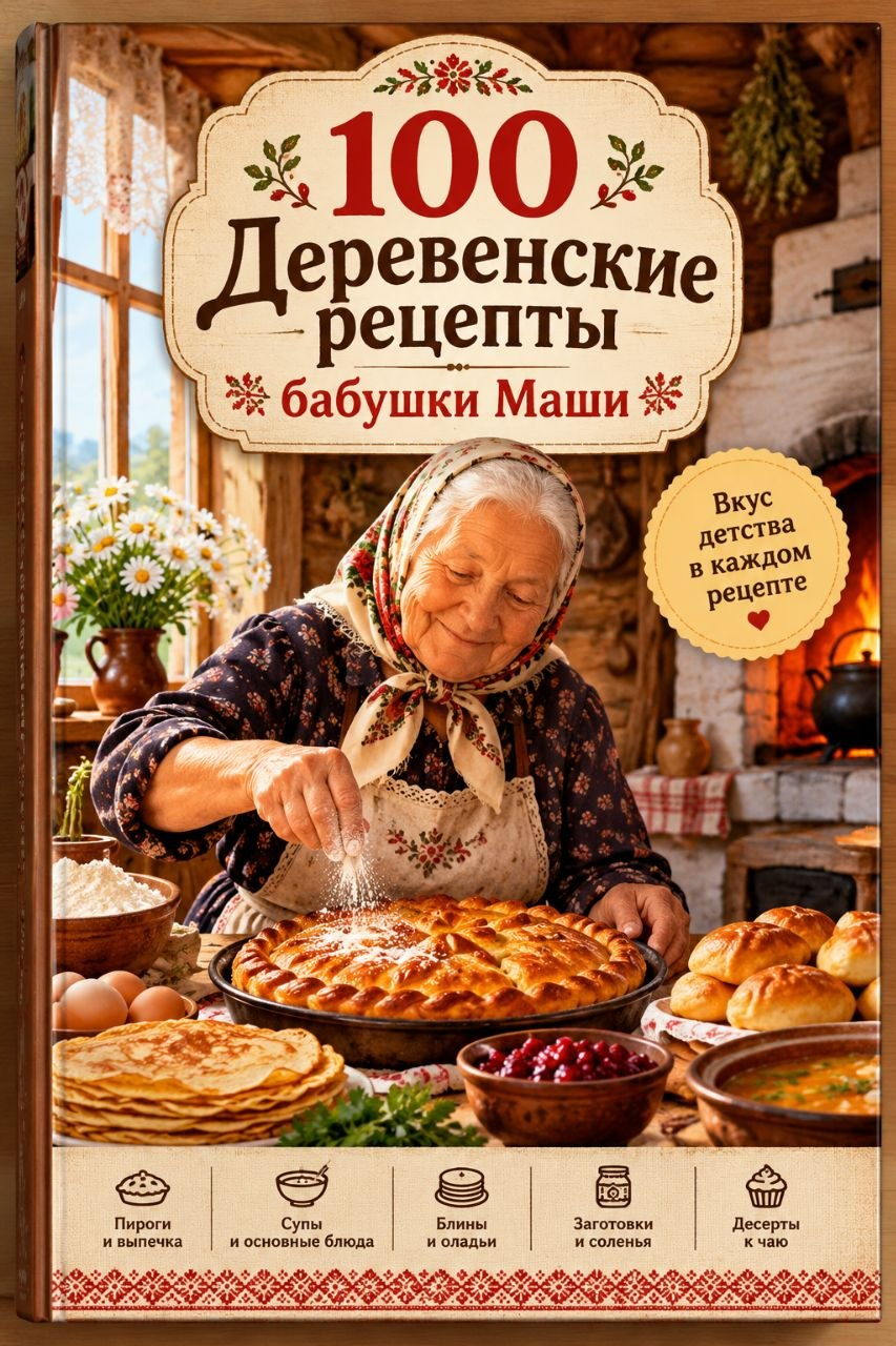 Обложка: 10 деревенских рецептов бабушки Маши